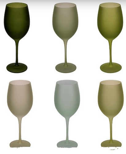 Set calici vetro opaco - set,