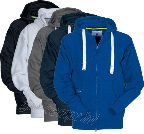Felpa estiva con cappuccio zip - cappuccio,