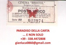 BIGLIETTO TICKET (CINEMA BRISTOL, SAVIGNANO SUL PANARO, POSTO UNICO, DOTAZIONE A