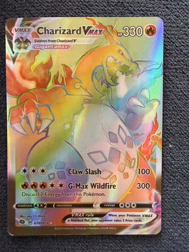 Pokemon rainbow charizard vmax - rainbow,