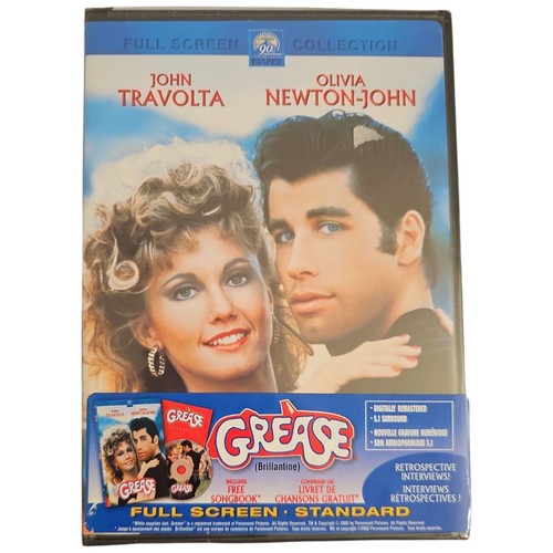 Grease dvd with songbook - dvd, full