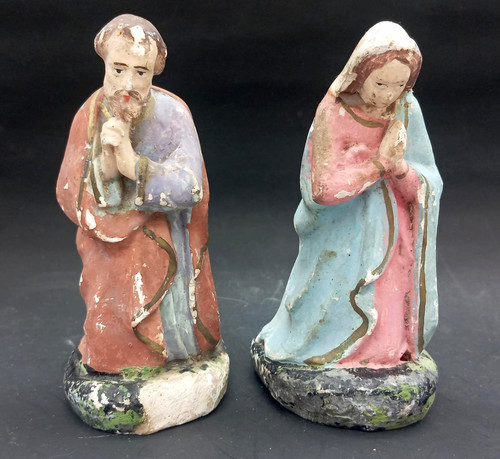 Coppia statuinte del - , presepe