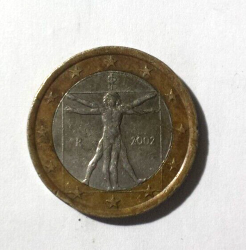 Moneta euro italia con - moneta, 1
