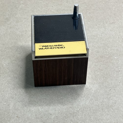 Vintage realistic weatheradio - vintage,