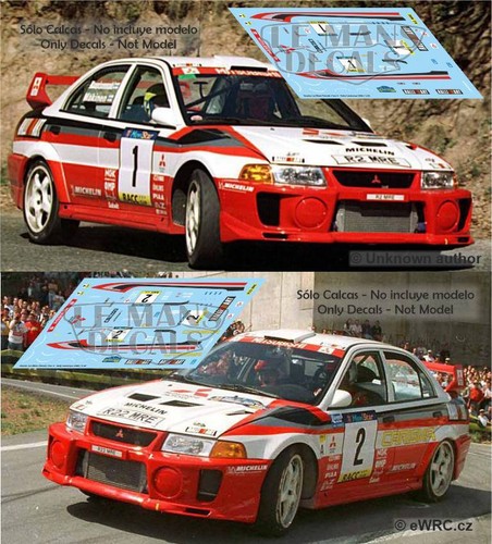 Decals mitsubishi evo - evo, rally
