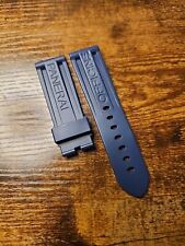 Orologio Panerai 24/22 mm blu scuro OEM cinturino subacqueo in gomma per fibbia Tang MXE0HCVT
