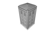 Thin Wall TARDIS with Lights