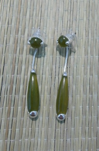 Orecchini resina oliva - orecchini,