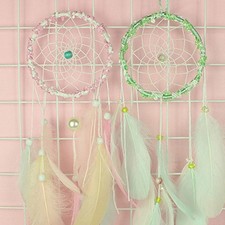 Per Acchiappasogni Kit Artigianale con Piume all'Uncinetto per Divertimento e Re