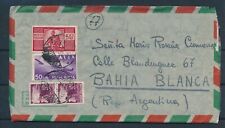 ITALIA POSTA AEREA DEMOCRATICA LIRE 100 SU AEROGRAMMA PER BAHIA BLANCA ARG  1210
