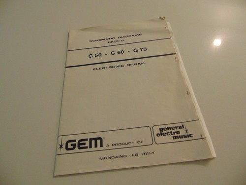 Gem organo elettronico g50 - organo, g60