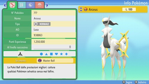 Arceus 6iv masterball - +,