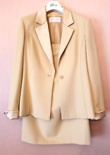 GENNY Tailleur Gonna Cachemire e Lana Giacca Donna Made in Italy IT44 FR42 D40