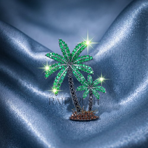 Ciondolo palma moissanite