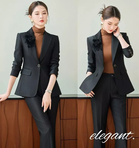Tailleur nero donna - tailleur, elegante