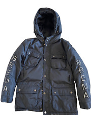 BREMA Piumino Donna Originale  con cappuccio  Giubbotto Nero Giacca 100% PIUMINO