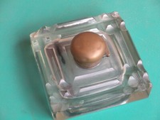 CALAMAIO D'EPOCA di VETRO E RAME