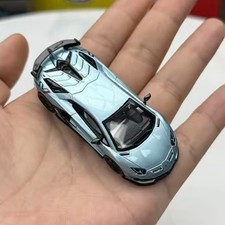 JY Lamborghini SVJ modellino auto pressofuso base ferro pneumatici gomma collezione regalo 1:64