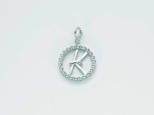 Ciondolo lettera donna - k,