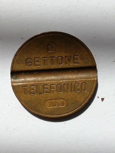Gettone telefonico con zecca - telefonico,