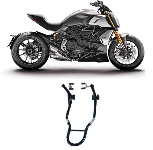 Cavalletto moto alza ruota