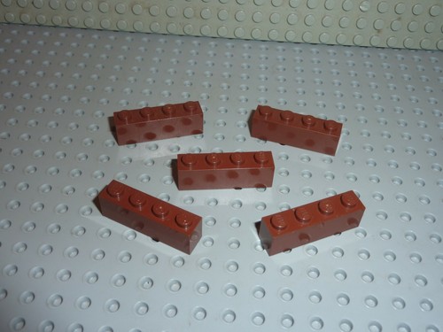 Lego redbrown brick 1x4 - 5,