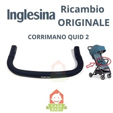 Corrimano Passeggino Quid 2 Inglesina Ecopelle Nero Davantino Ricambio Originale