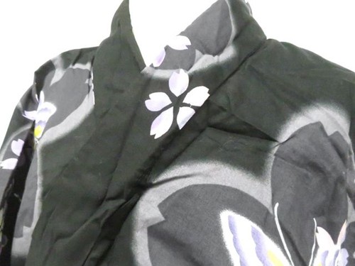 Kimono giapponese yukata nero - yukata,