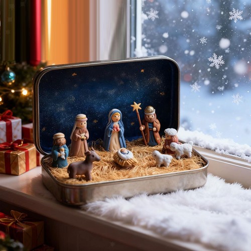 Mini presepe natale piccolo - mini,