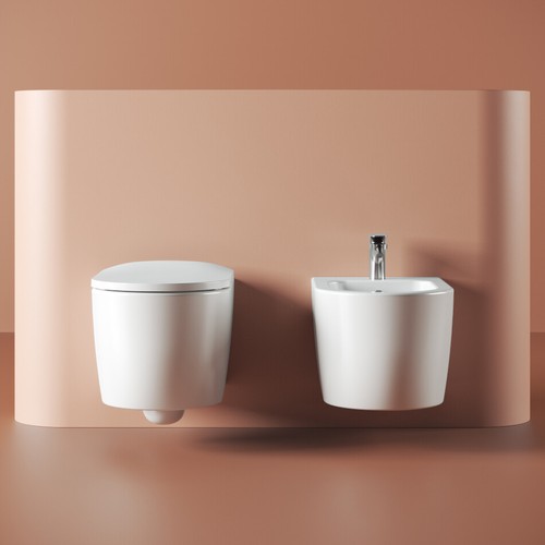 Vaso bagno sospeso - bagno, senza