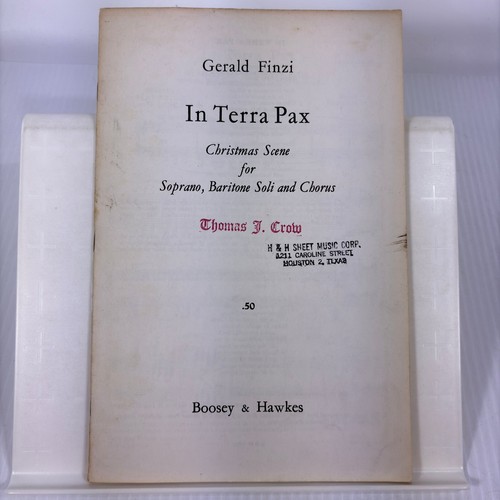 Finzi terra pax - in,