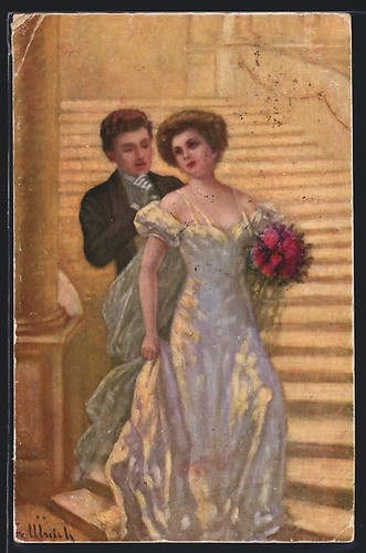 Cartolina artista fritzi - cartolina,