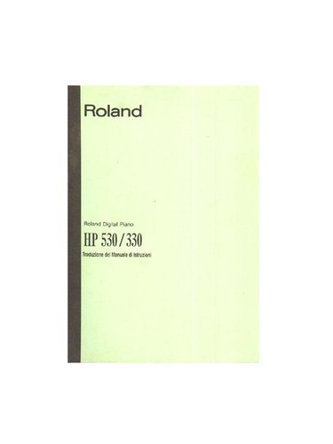 Roland 530 330 manuale di - roland,
