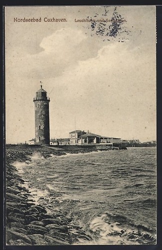 Cuxhaven faro padiglione - cuxhaven,,