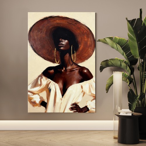 Donna africana con cappello