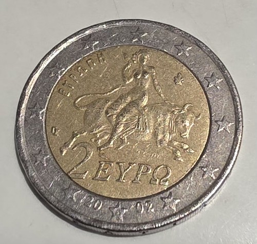 Moneta euro grecia - moneta, con