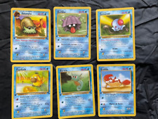 Lotto Prima edizione Carte Pokemon 1^ ed. FOSSIL Kabuto +altri