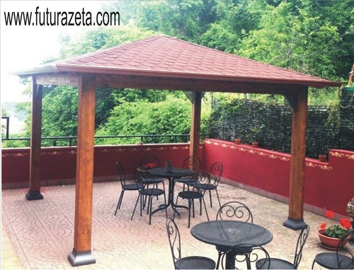 Gazebo legno 350 - gazebo, x