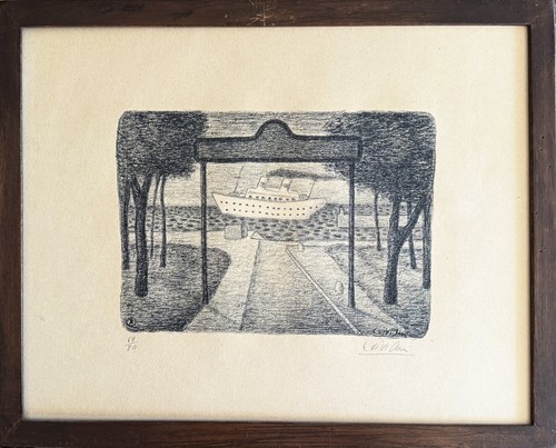 Giuseppe viviani litografia - giuseppe,