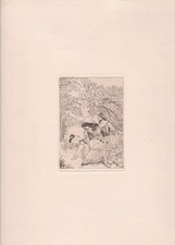 Original-Radierung. Ninon de