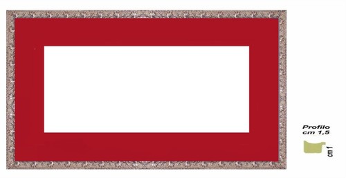 Cornice argento barocco da - cornice,