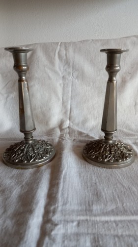 Coppia antichi candelieri - di,