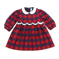3102AL abito bimba girl IL GUFO kids check dress