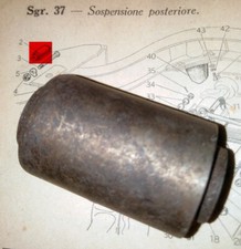 FIAT 500 C TOPOLINO SILENT - BLOCK FISSAGGIO ANTERIORE DELLA BALESTRA  (530)