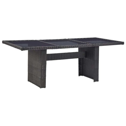 Vidaxl tavolo giardino nero - da,