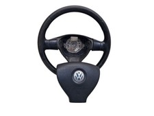 Volante nero in pelle 3 razze