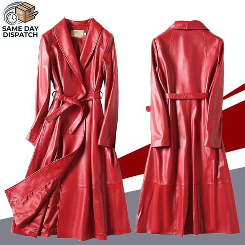 Trench donna lungo rosso - , vera