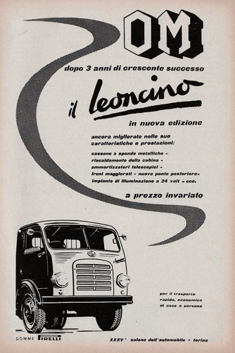 Pubblicita 1953 leoncino - 1953, om