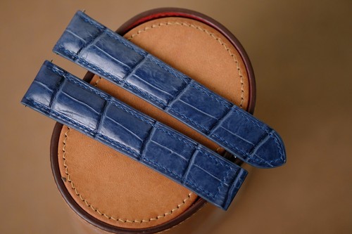 Cinturino orologio pelle blu