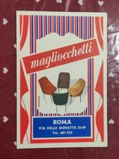 DEPLIANT PUBBLICITARIO POLTRONE GOMMA PIUMA MAGLIOCCHETTI ROMA ANNI 50